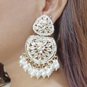 Kundan-Style Traditional Indian Earrings