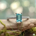 Anti-tarnish Simulated Gemstone Studded Ring