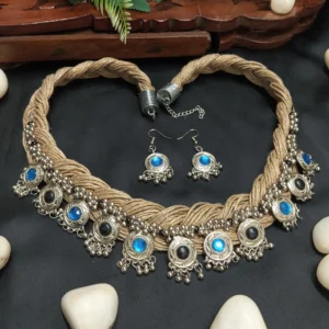 Handmade Collar Jute Necklace Set
