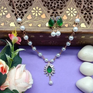 Princess Pearl Necklace Set For Women