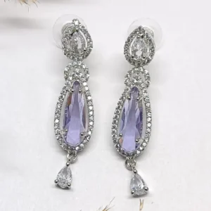 Luminous Cascade Teardrop Earrings for Women