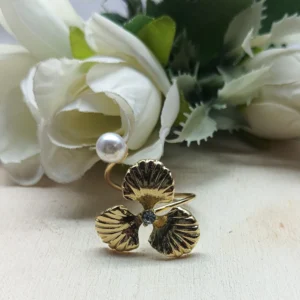 Gold-Tone Adjustable Open Band Ring
