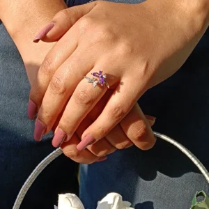 Adjustable Butterfly Ring for Women