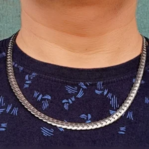 Silver-Tone Curb Chain for Men