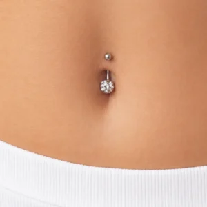 Sparkling Curved Barbel Body Jewelry