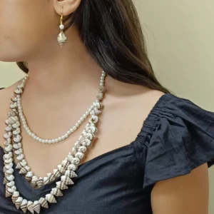 Women’s Seashell & Pearl Jewelry Set
