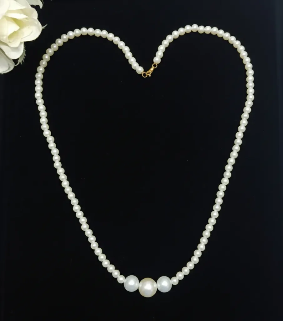 Handcrafted White Pearl Jewelry Set