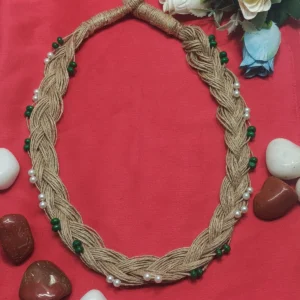 Handcrafted Braided Jute Necklace