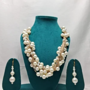 Boho Multi-Strand Pearl Jewelry Set