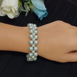 Dual-Strand Pearl Bracelet for Women