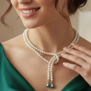 Layered Pearl Necklace For Women