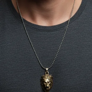 Stylish Lion Head Pendant for Men