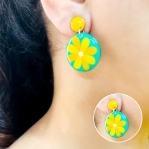 Resin Earrings: Unique & Handmade Designs Dainty Floral Resin Earrings for Women