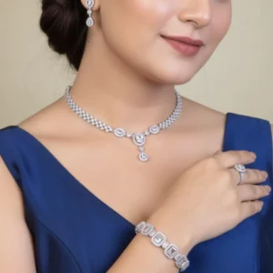 Royal Affinity CZ Stone Jewelry Set