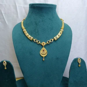 Traditional Gold-Tone Temple Jewelry Set