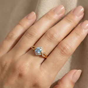 AD Gold-Tone Oval-Cut Ring for Women