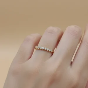 Geometric American Diamond Ring for Women