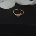 Graceful Heart Arrow CZ Ring for Women