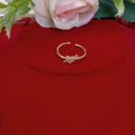 Graceful Heart Arrow CZ Ring for Women