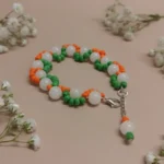 Handmade Symbolic Beaded Tricolour Bracelet