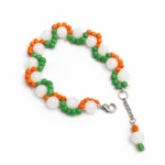 Handmade Symbolic Beaded Tricolour Bracelet