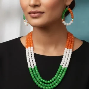 Tri-color Multi-Layered Beaded Jewelry Set
