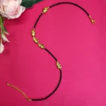 Handcrafted Black Beaded Necklace For Women