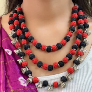 Handmade German Silver Matinee Necklace