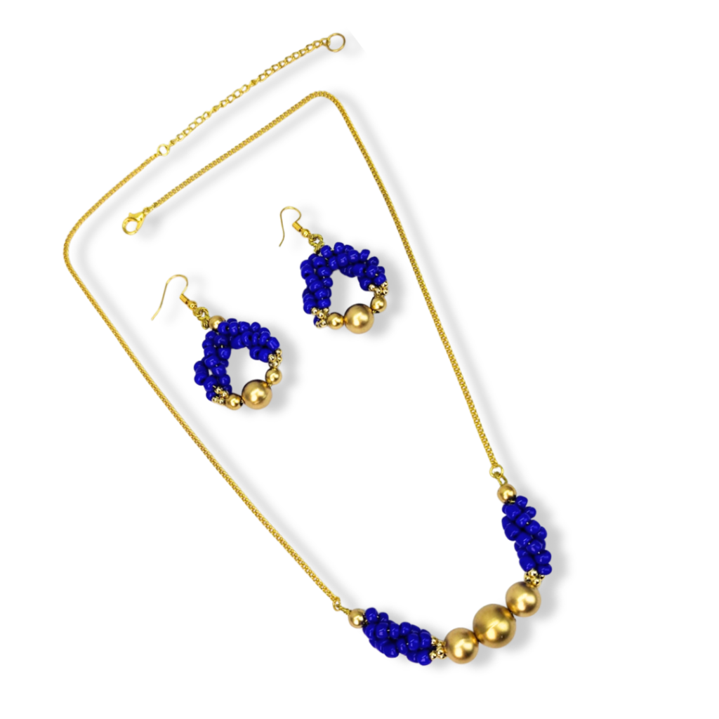 Stylish Handcrafted Colorful Beaded Jewelry Set