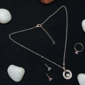 Elegant Pearl & Crystal Jewelry Set