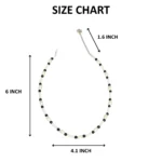 Minimal White & Black Beaded Necklace