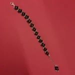 Delicate Floral Glass Beaded Bracelet – view 5