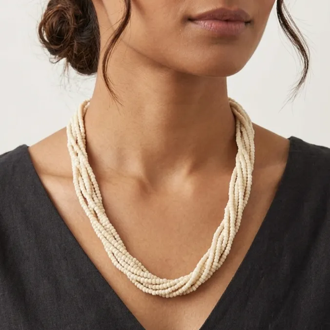 Stylish Multi-Layered Beaded Necklace