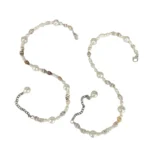 White Shell & Pearl Style Beaded Anklet