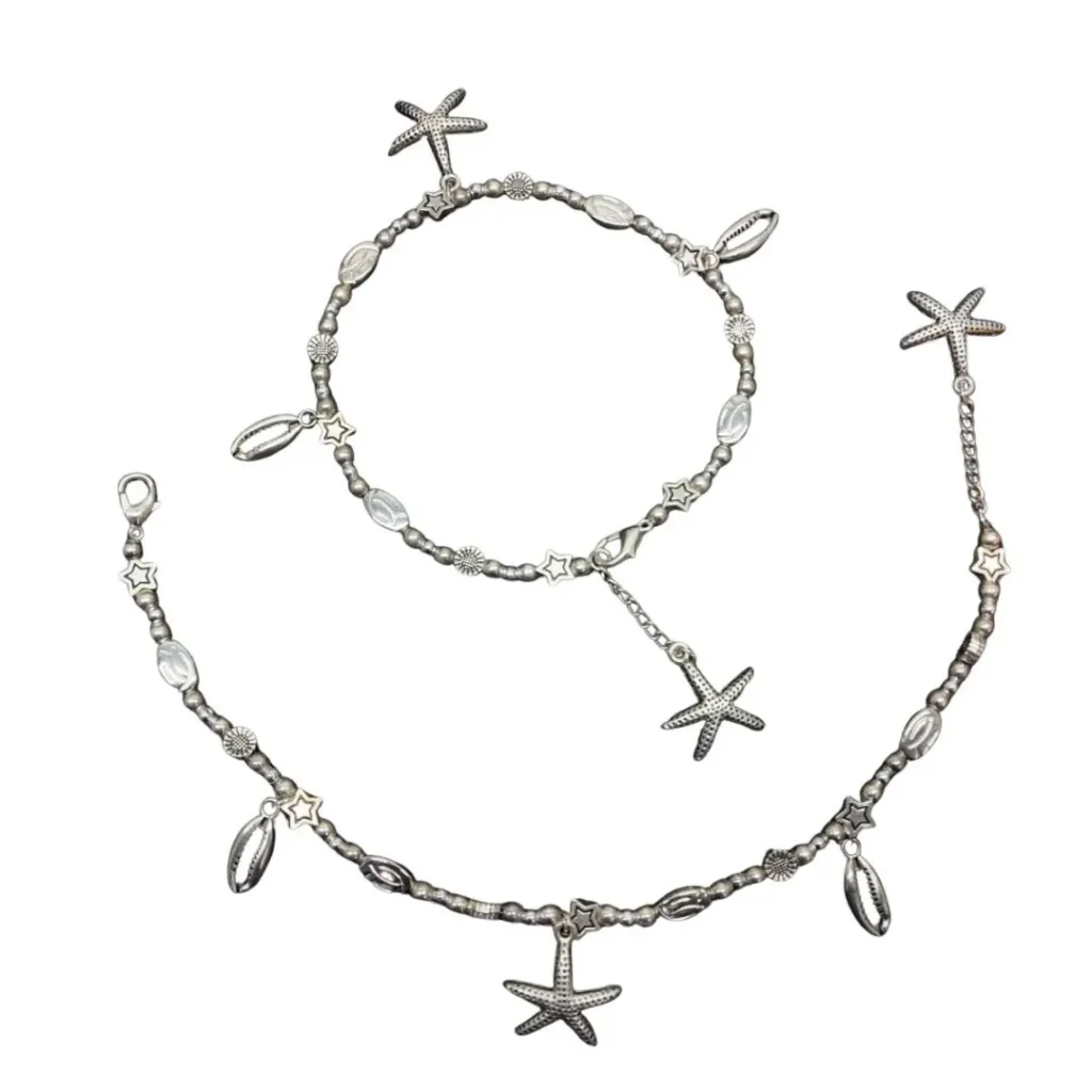 Starfish & Seashell Charm Foot Jewelry