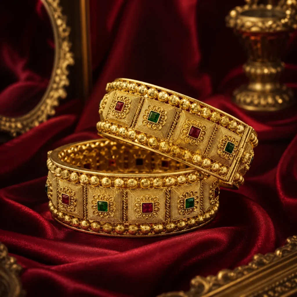 Traditional Openable Brass Kada Bangle