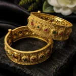 Traditional Brass Kada Bangle Set