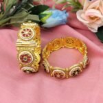 Rajwadi Style Openable Brass Kada Set