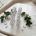 Cubic Zirconia Floral Eternity Bangle Set