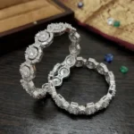 Geometric Cubic Zirconia Stone Studded Kada
