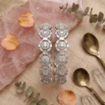 Geometric Cubic Zirconia Stone Studded Kada