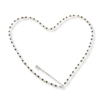 Handcrafted White & Black Bead Waist Chain