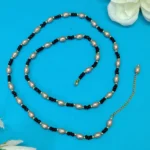 Classic Black & Rose Gold Beads Waist Chain