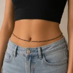 Boho Style Midnight Blue Beaded Waist Chain