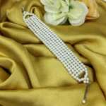 White Beaded Multi-Layer Bracelet for Women