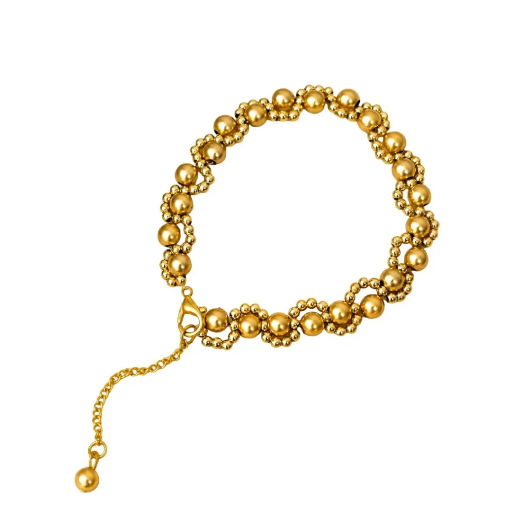 Timeless Dual-Tone Beaded Bracelet For Women