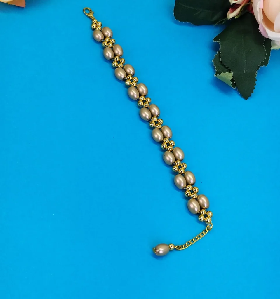 Adjustable Double Layer Beaded Bracelet