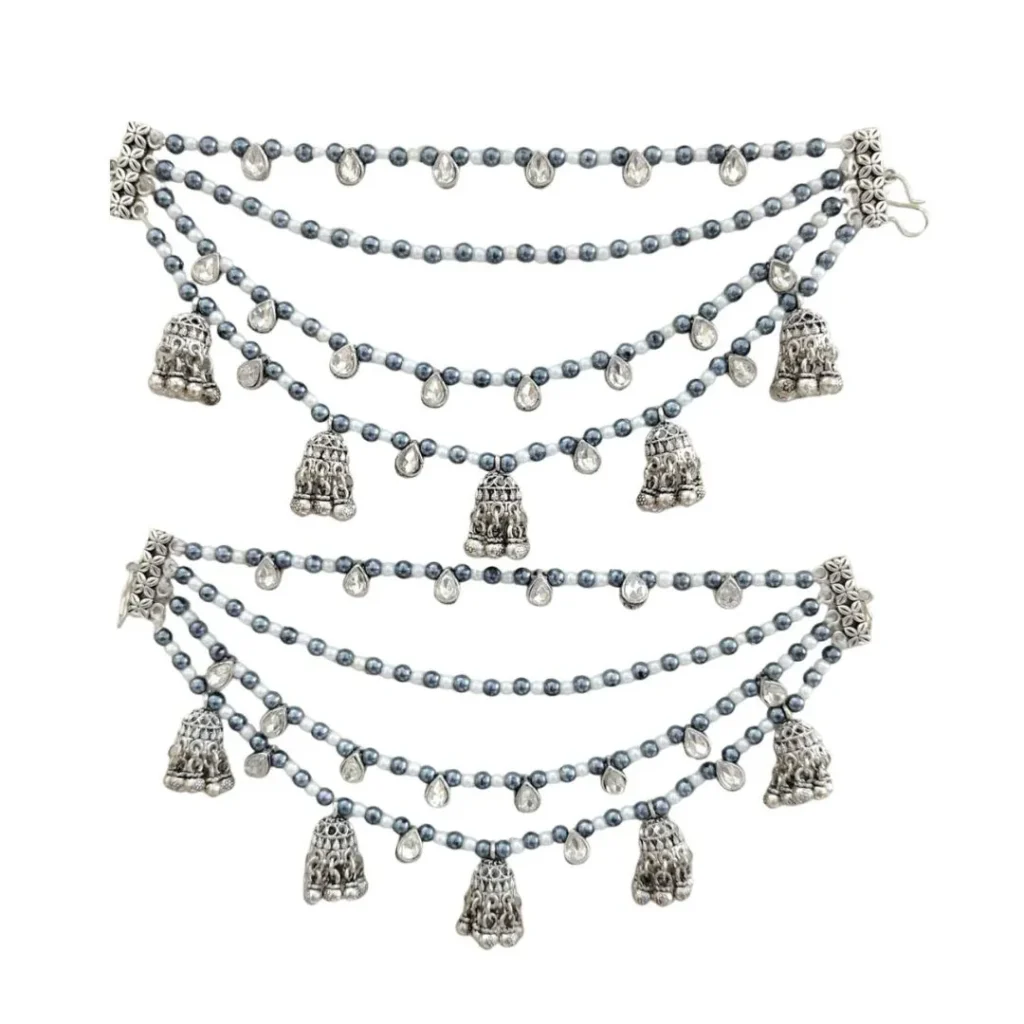 Handcrafted Multi Layer Beads Ear Chain