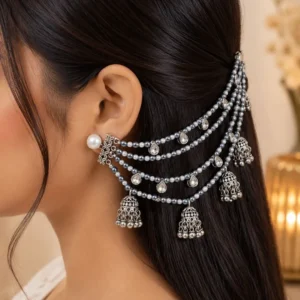 Handcrafted Multi Layer Beads Ear Chain