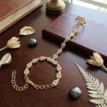 Designer Floral Cubic Zirconia Hath Chain